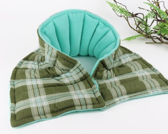 Neck Wrap. Microwave Heating Pad for Relief & Relaxation. Flaxseed Rice Bag for both Heat or Cool Therapy.