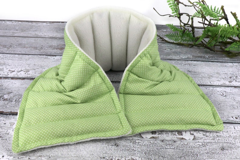 Heated Neck Wrap for Relaxation. Microwaveable Rice Heating Pad or Cool Pack. Get Well or Wellness Gift. image 9