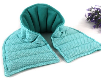 Microwaveable Heating Pad for Neck provides Soothing Self Care and Relaxation.