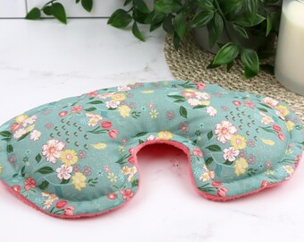Weighted Heating Pad. Eye Pillow for Relaxation & Relief. Microwave mask for Heat therapy or Cooling Relief. (Fabric Options Available)