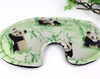 Microwavable Eye Mask used for both Heat or Cooling Therapies. Filled with Unscented Flaxseed / Rice Blend. Self Care at it's BEST!