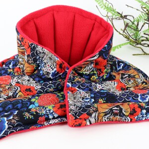 Microwave Heated Neck Wrap for Relaxation at it&#39;s BEST! Flax Rice Heating Pad for Stiff & Painful Neck.