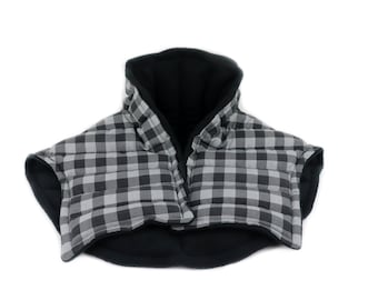 Microwave Heating Pad for Neck Shoulder Relief and Soothing Relaxation. Heat Pack Filled with Natural Flaxseed / Rice Blend. (Choose Fabric)