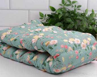 XL - Extra Large Heating Pad. Flax & Rice Body Warmer. Reusable Microwave Hot Cold Pack.