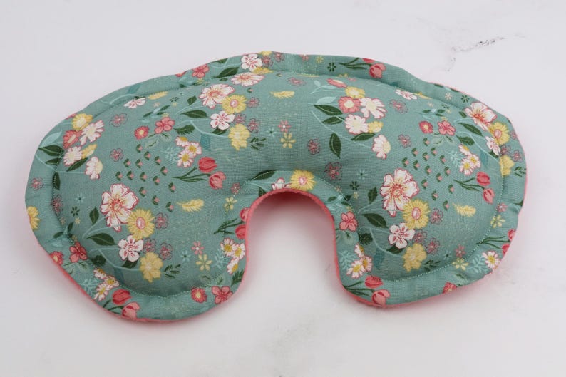 Weighted Eye Pillow filled with Flaxseed & Rice. Microwave Heating Pad or Cool Compress. Self Care, Yoga Eye Pillow, FREE Shipping! 3- Soothing Floral