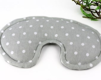 Flax Seed Rice Flannel Heating Pad for Eyes. Microwave Eye Pillow or Cool Pack for Relaxation and Eye Discomfort.