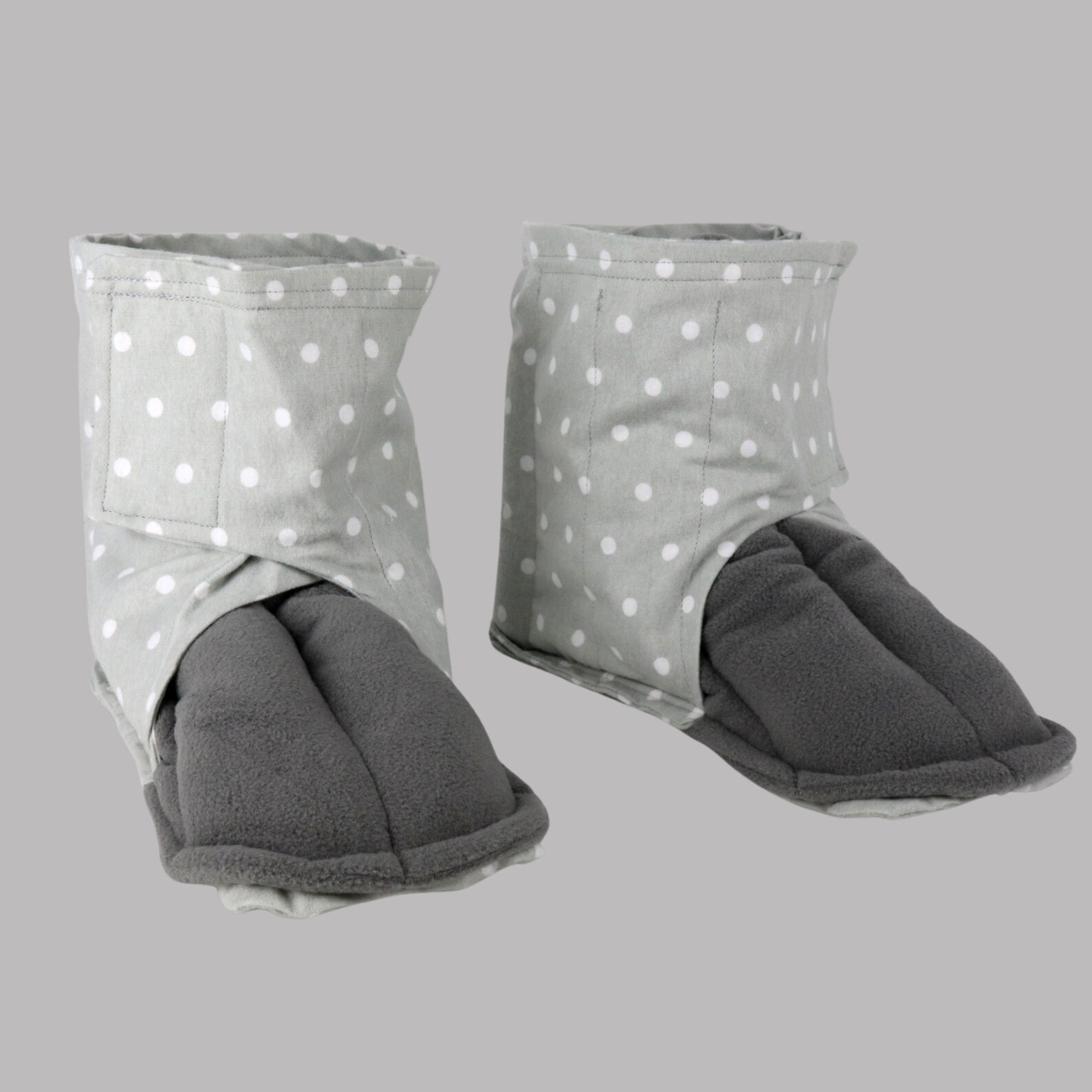Microwavable Heated Slipper Booties. Heating Pad for Foot Pain Etsy