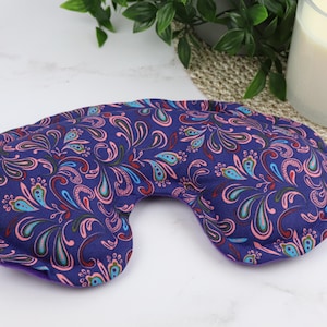 Weighted Eye Pillow filled with Flaxseed & Rice. Microwave Heating Pad or Cool Compress. Self Care, Yoga Eye Pillow, FREE Shipping! image 1