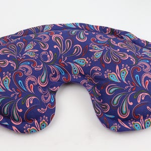 Weighted Eye Pillow filled with Flaxseed & Rice. Microwave Heating Pad or Cool Compress. Self Care, Yoga Eye Pillow, FREE Shipping! 2- Purple Peace