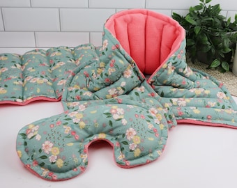 Heating Pad Gift Set for Soothing Relaxation & Relief. Microwave Neck Wrap, Large Heat Pack, Eye Pillow.