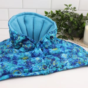 Heated Neck Wrap for Natural Relief and Discomfort. Microwavable Flax Heating Pad.