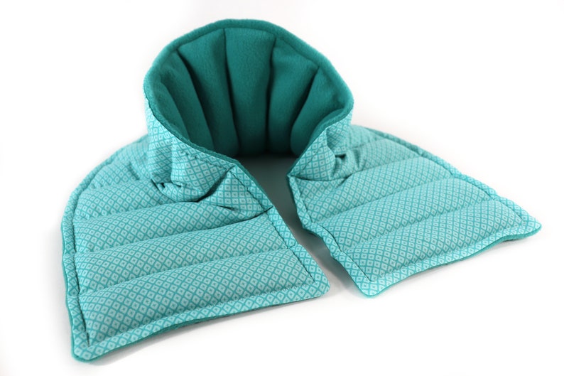 Heated Neck Wrap for Relaxation. Microwaveable Rice Heating Pad or Cool Pack. Get Well or Wellness Gift. image 6