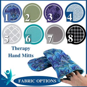 Heat Therapy Hand Warming Mitts for Discomfort & Relief. Microwave Heating Pad for the Entire Hand Set of 2 image 2