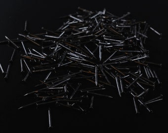 1000pcs BLACK Nails #18 x 1/2"- 3/4" 1,2x13-20mm Escutcheon Pins , String Art