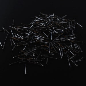 1000pz Chiodi NERI #18 x 1/2"- 3/4" 1,2x13-20 mm Spilli per stemma, String Art