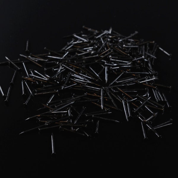 1000 stks ZWARTE Nagels #18 x 1/2"- 3/4" 1,2x13-20mm Rozet Pins, String Art