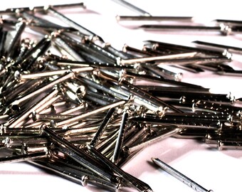 500pcs Various colours #17x3/4"  (1,4x20mm) Escutcheon Pins Nails. Nickel, Gold or Copper Plated. Round Head Decorative Sequin pins PH3