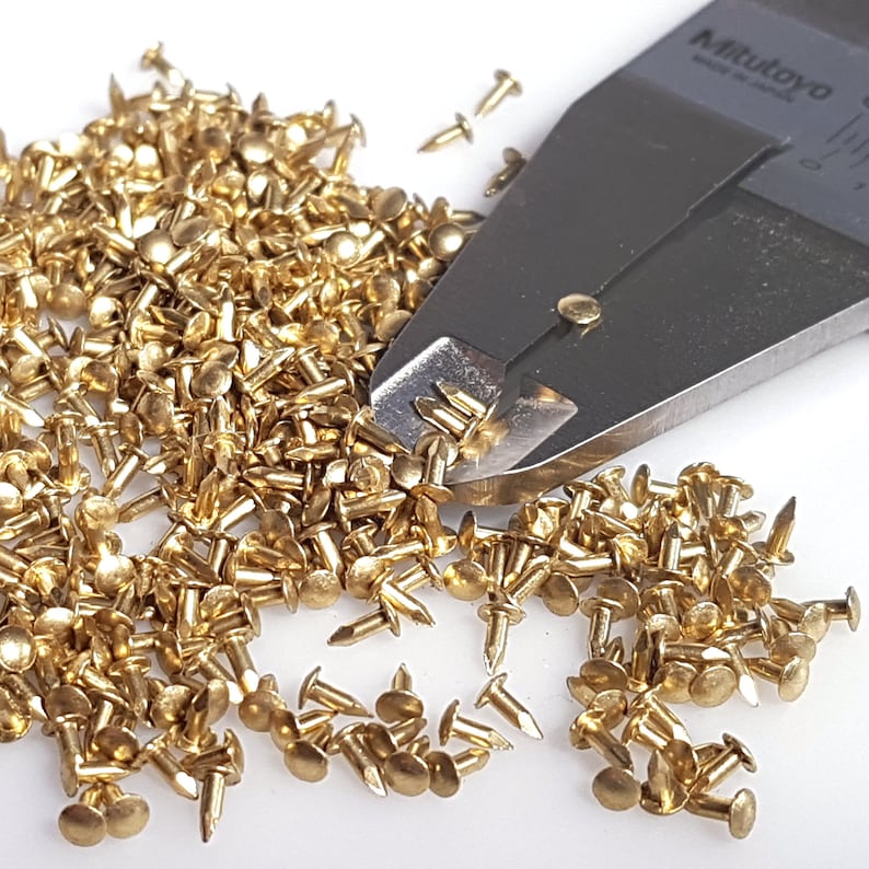 Solid Brass Tiny Nails 425mm 3/16 1 Tack Etsy