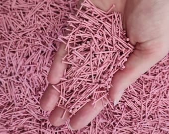 1000pcs PINK Nails #18 x 13/16" (dia 1,2 Length 20mm) for String Art, Arts and Crafts, Decorative Fasteners, Precise Round Head PD