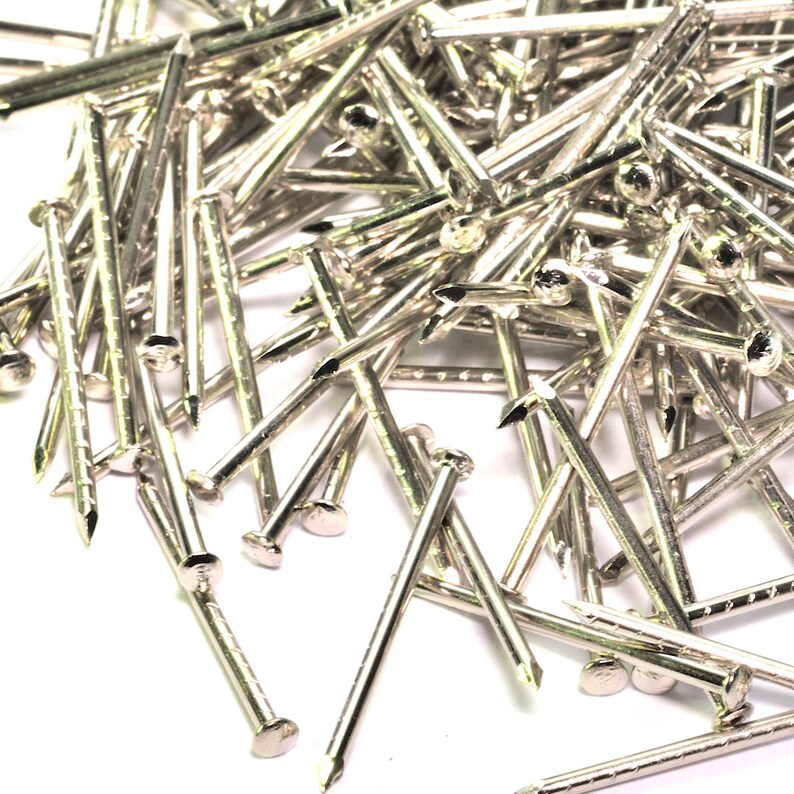 500pcs 17x3/4 14x18mm Escutcheon Pins Nails Nickel Etsy