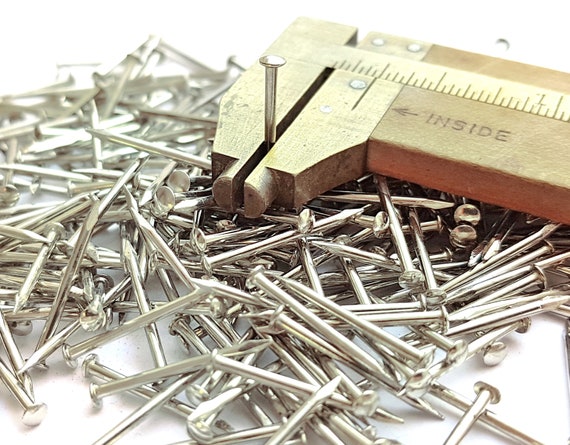 1//2” Solid Brass Brads 200pcs Small Head 18 gauge Escutcheon pins Europe made