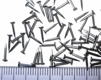 700x Steel Tacks Tiny Small Nails Pin Rivets 0,8x6mm (1/4") per la riparazione di scarpe, arti, artigianato, calzolaio
