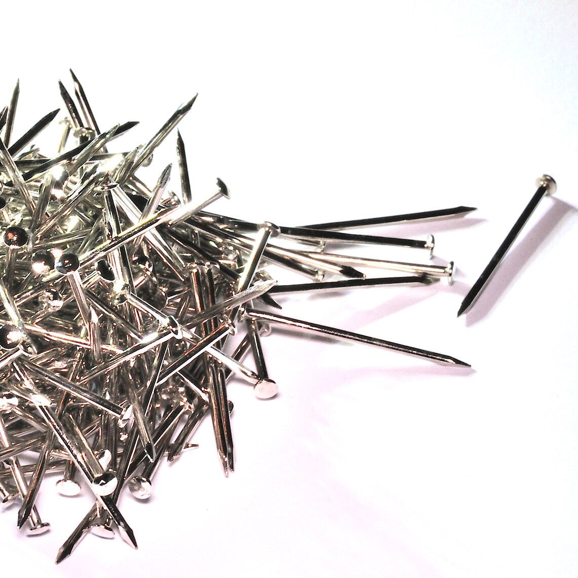 500pcs 17x1 14x25mm Escutcheon Pins Nails Nickel Etsy