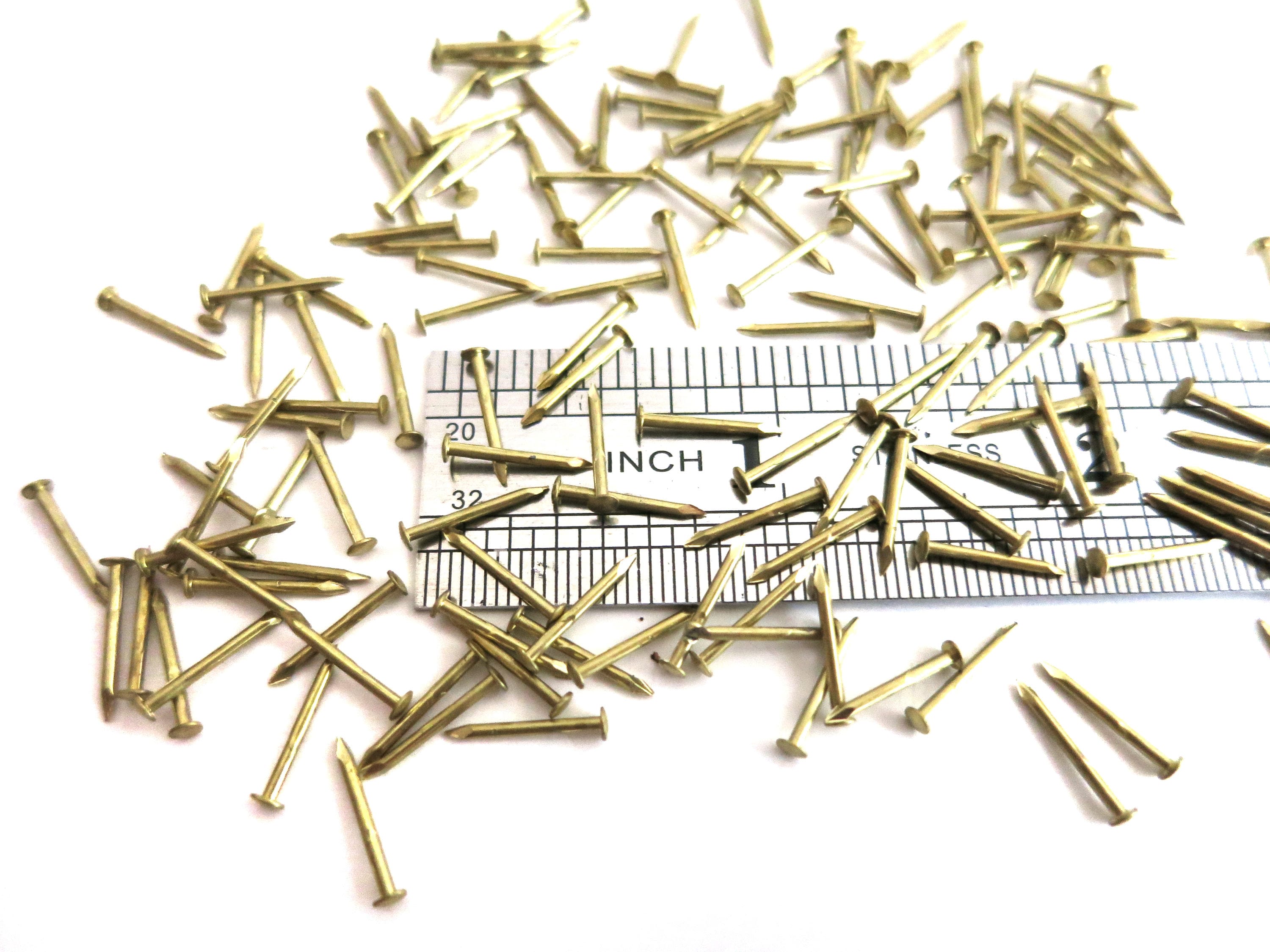 Solid Brass Tiny Nails 425mm 3/16 1 Tack Etsy Australia