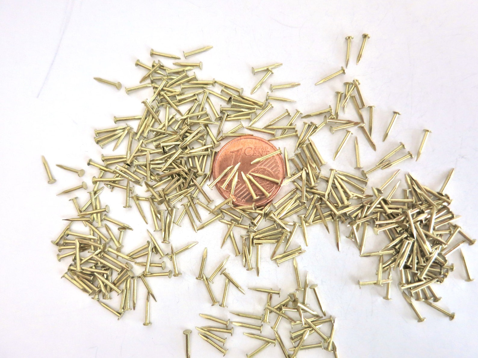 Solid Brass Small Tiny Nails Tacks Brads Pins. Precise Etsy