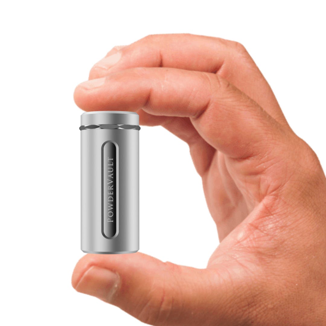 Powder Dispensing Device, Snuffbox, Powder Container Bullet Sniff