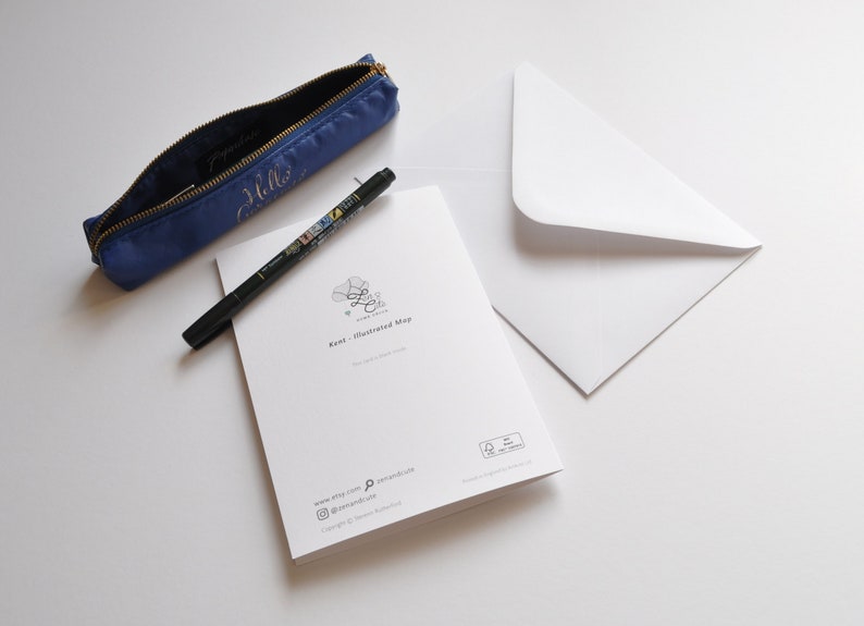 Illustrated Map of Northern Ireland Greeting Card. Blank Card. Etsy