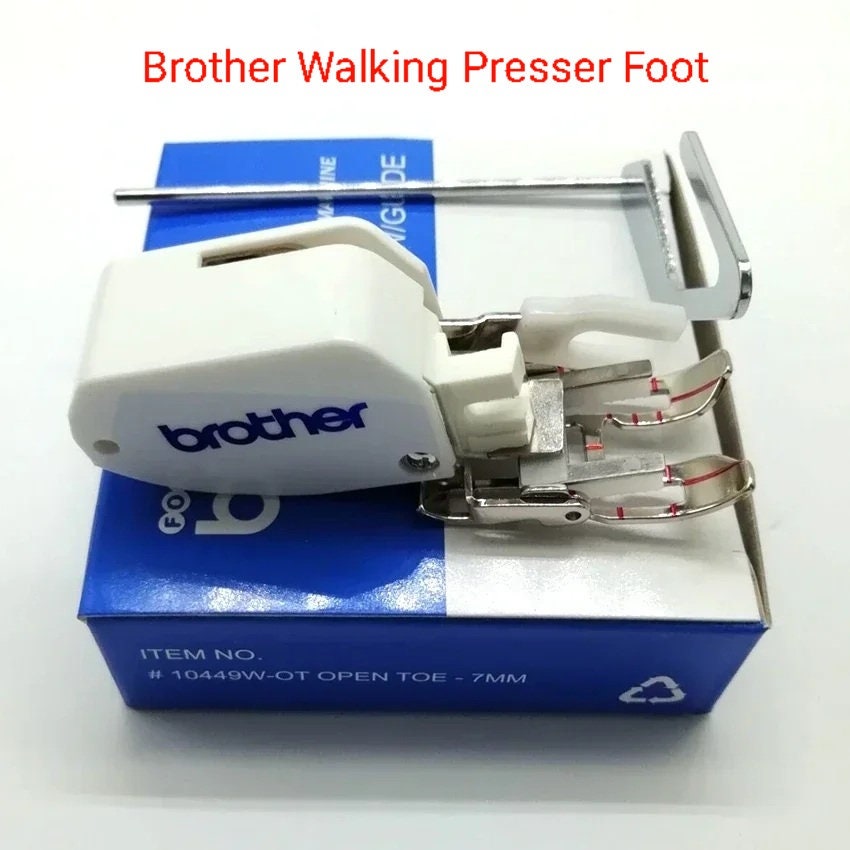 SA107 Brother Walking Foot Fits Most Low Shank & Snap on Home Sewing  Machines 