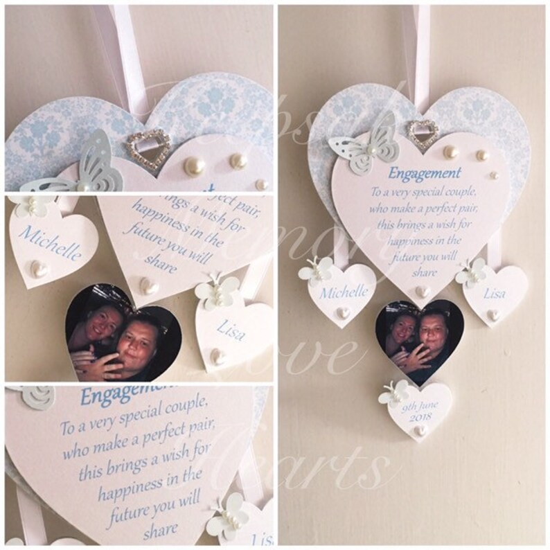 Unique Engagement Gift for Couple Wooden Keepsake Heart Etsy