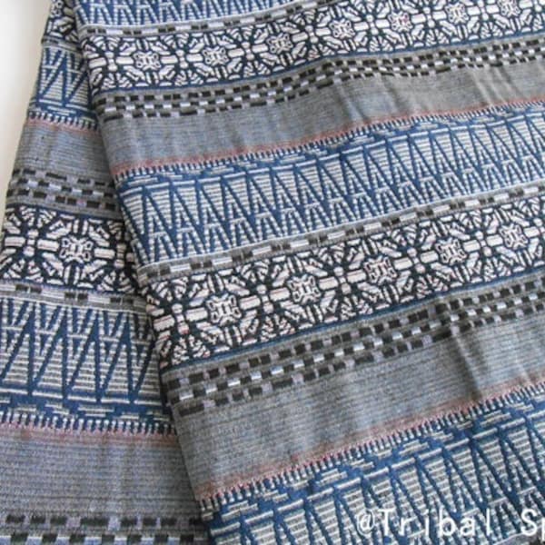 Boho Tribal Stoff, handgewebte Stoff, Aztec Stoff, ethnische Stoff, Native Stoff, Stoff 1/2 Yard (BHI_010)