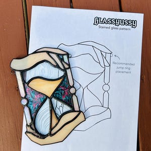 Mr. Sandman Hourglass Stained Glass Pattern (for hobby use)