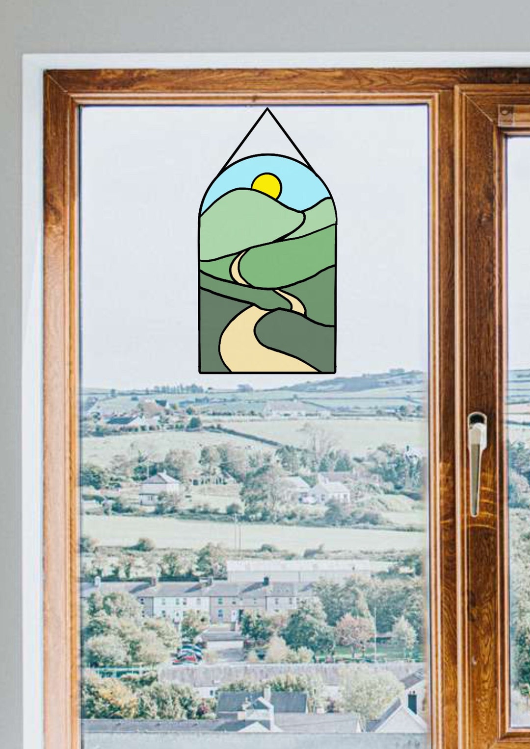 Hillside Path Stained Glass Pattern (for Hobby Use) Etsy