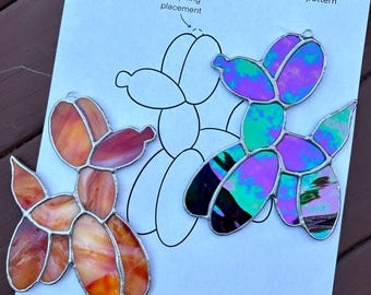 Balloon Dog Stained Glass Pattern (for hobby use)