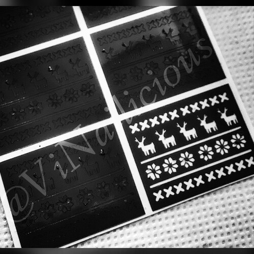 Firework Stencils for Nails Christmas Nail Stickers Nail - Etsy