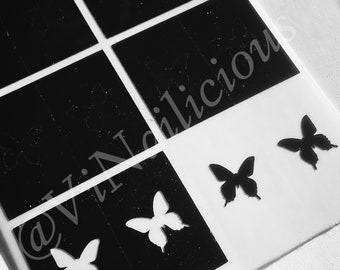 Solo Butterfly nail stencils