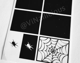 Spider Webs nail stencils