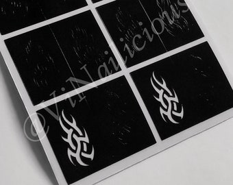 Tribal 1 nail stencils
