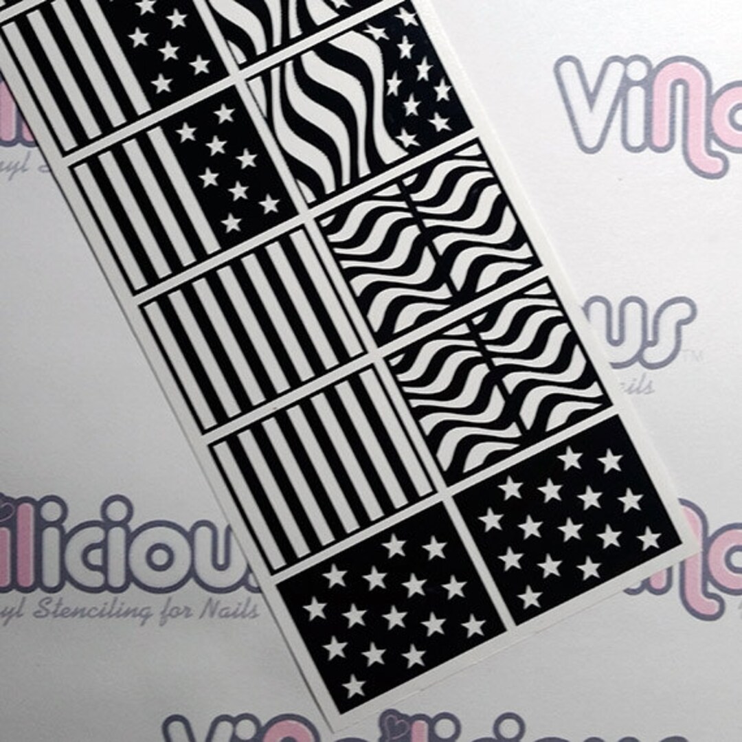 Patriotic Variety Sheet Nail Stencils - Etsy
