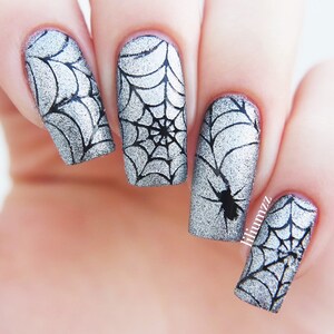 Spider Webs nail stencils image 3