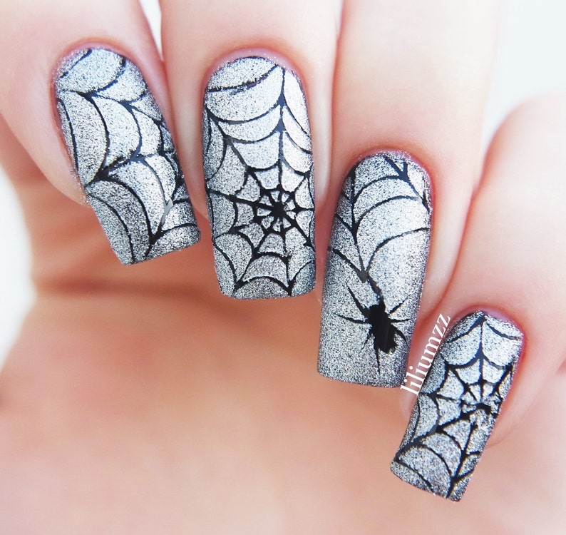 Spider Webs nail stencils image 3