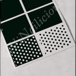 Plantillas de uñas de lunares