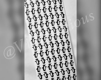 Penguin nail decals