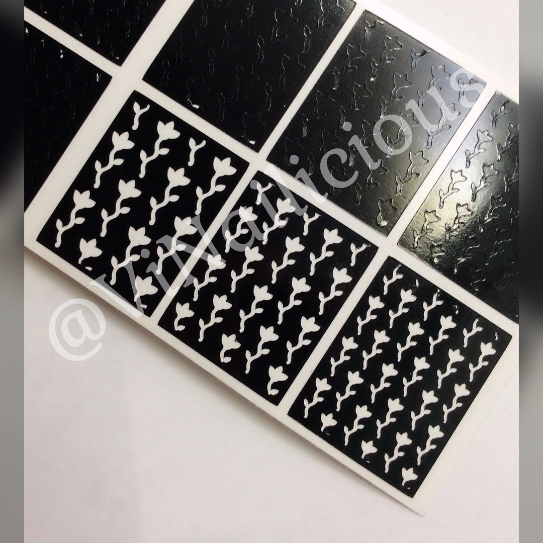 Growth Spurt Nail Stencils Etsy