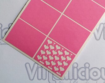 Hanging Hearts nail stencils