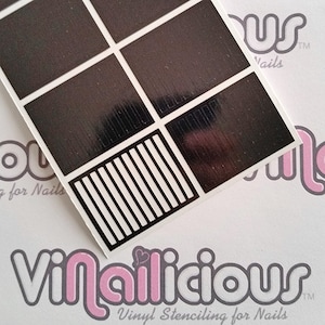 Nagelsjablonen van Straight Lines