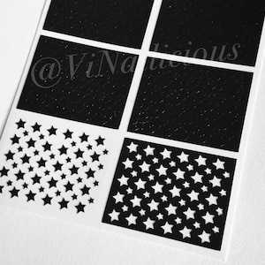 Milky Way nail stencils